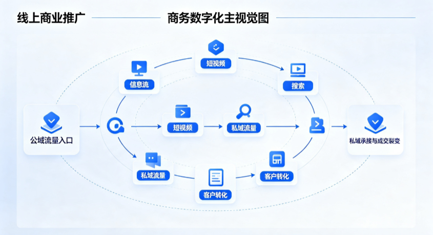 准格尔旗线上商业推广怎么做？全域流量闭环搭建与低成本转化实战指南